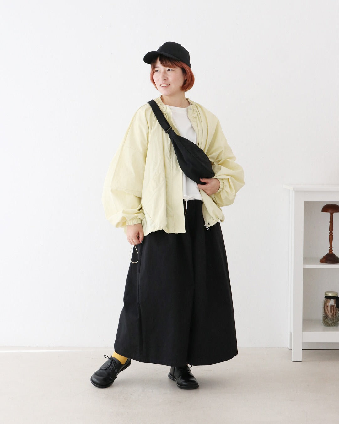 やわらかカラーでつくるモノトーンコーデ♪