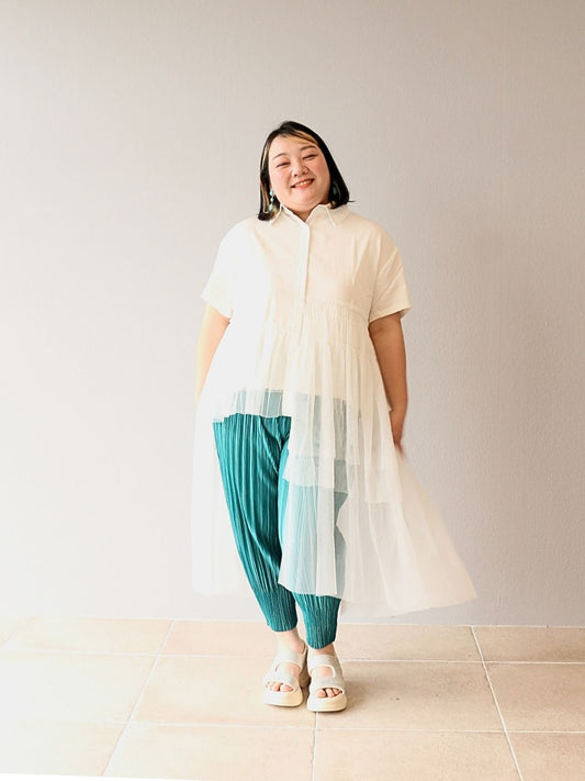 爽やかグリーンのクリーン・カジュアル