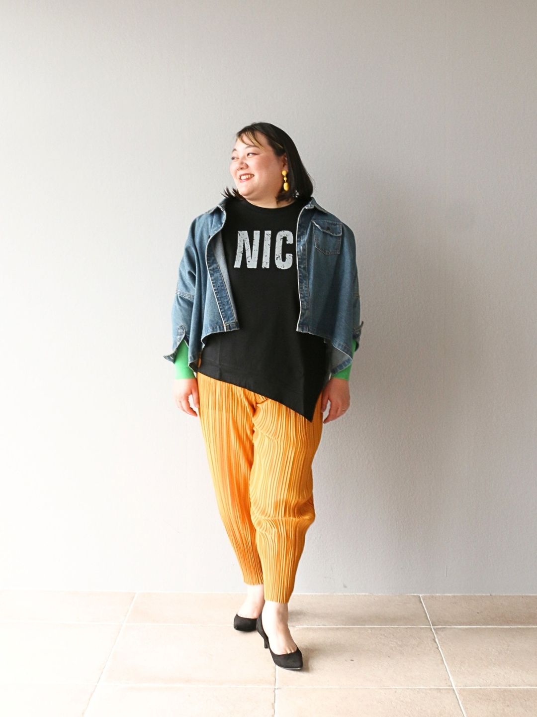 遊び心満載!春風を感じる大人ポップなカジュアルスタイル