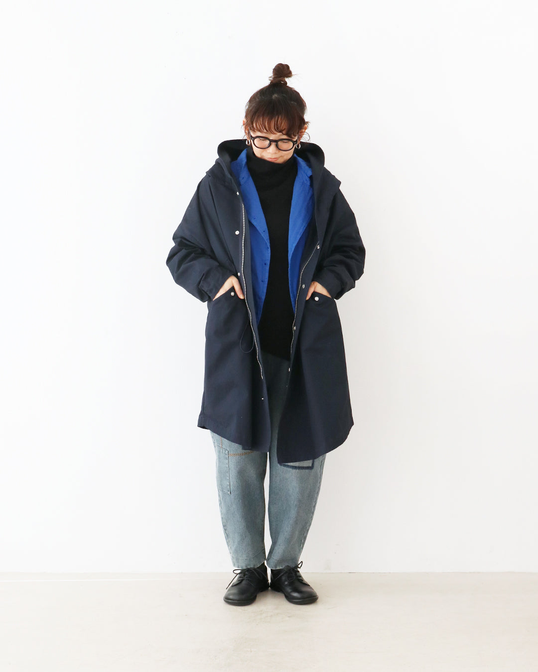 冬ならではの重ね着を楽しむコーデ