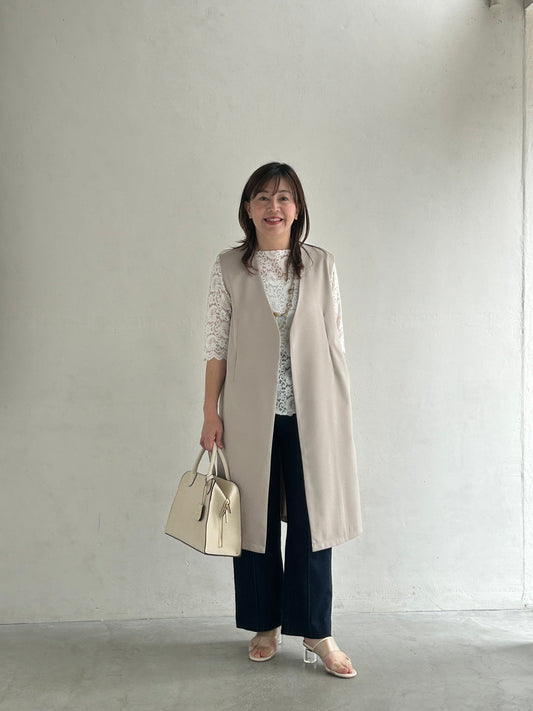 洗練レイヤードきれいめスタイル