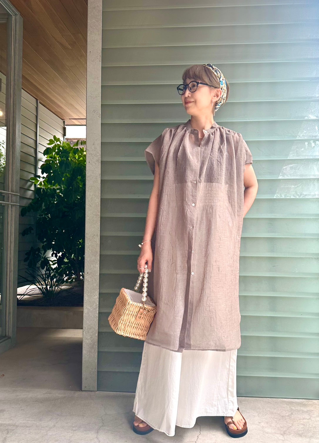 夏のバカンスコーデ