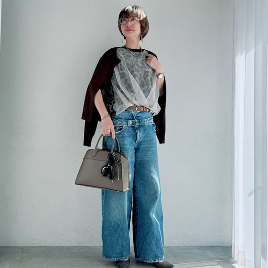 レオパード柄の格上げコーデ