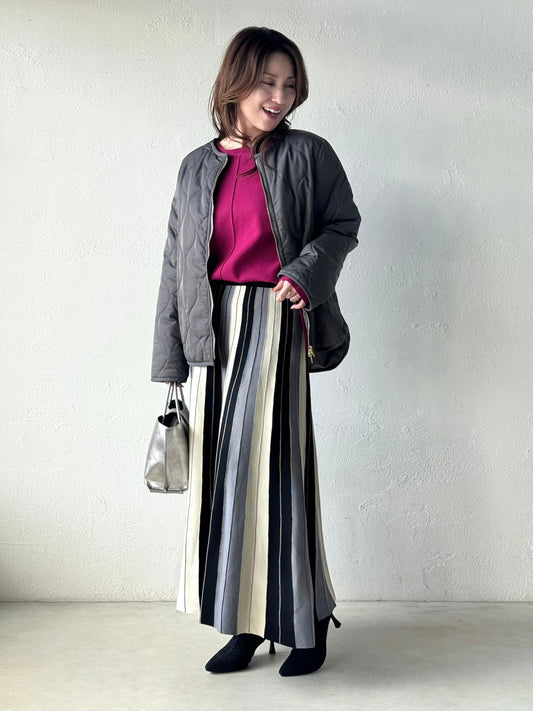 冬こそ明るく。大人のニュアンス配色コーデ💗