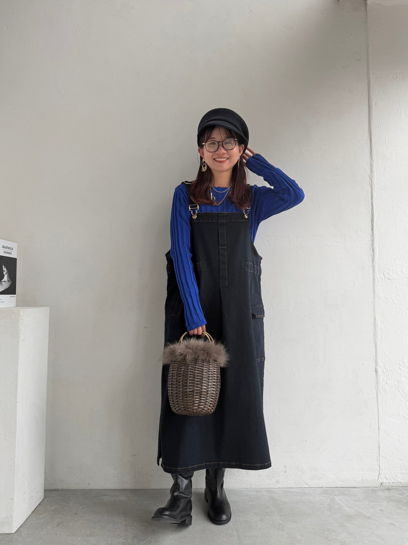 洗練と洒落感を纏う大人のデニムジャンスカコーデ