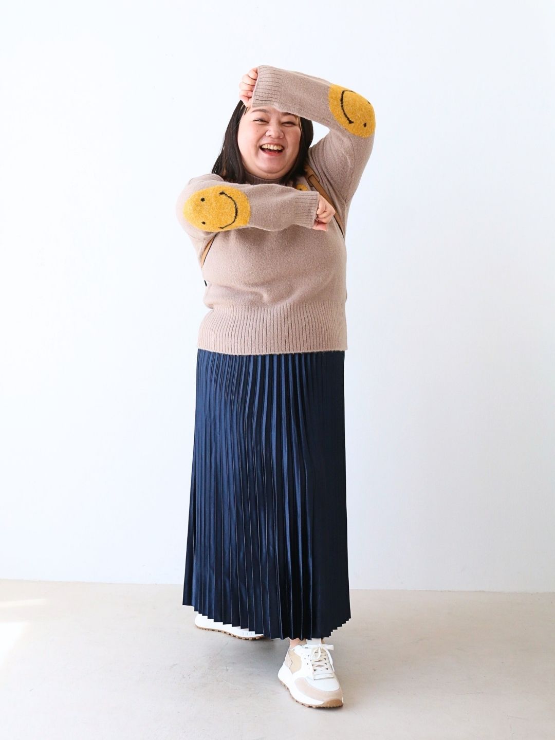 スマイル弾ける!ポジぽちゃ的・ごきげんスニーカーコーデ♪