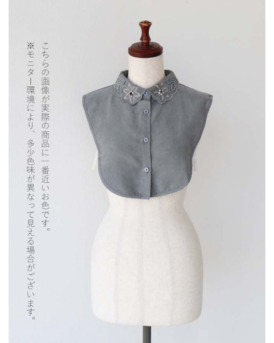 original いつもにプラスして華パールビジューつけ襟