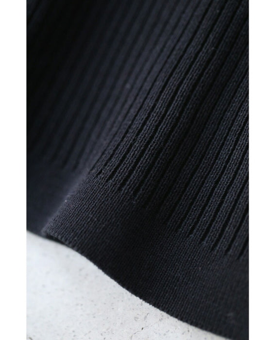 千鳥格子柄カーディガンとリブニットワンピースの2点セット