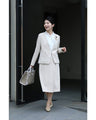 【コーデセット】セレモニーから普段まで 1日着ても疲れない 伸縮スーツ ジャケット スカート2点セット