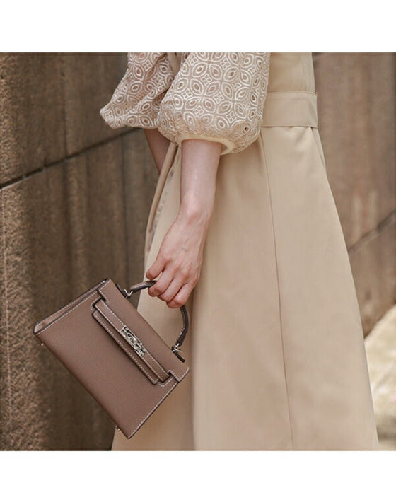 (ベルト付き)ステンドグラスレースのタックワンピース