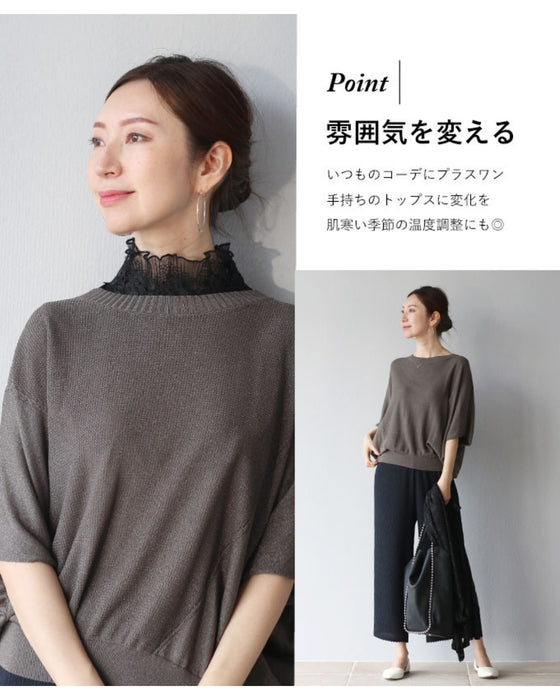 original 高貴な花レースのつけ襟