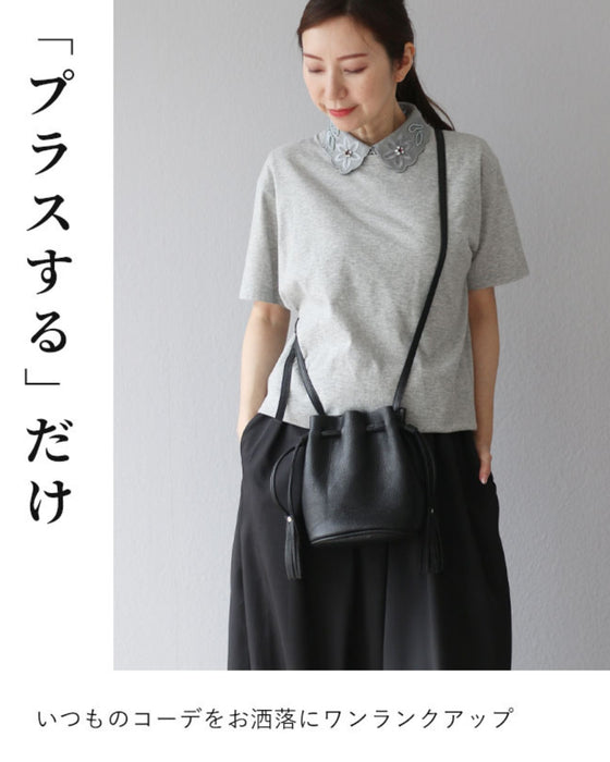 original いつもにプラスして華パールビジューつけ襟