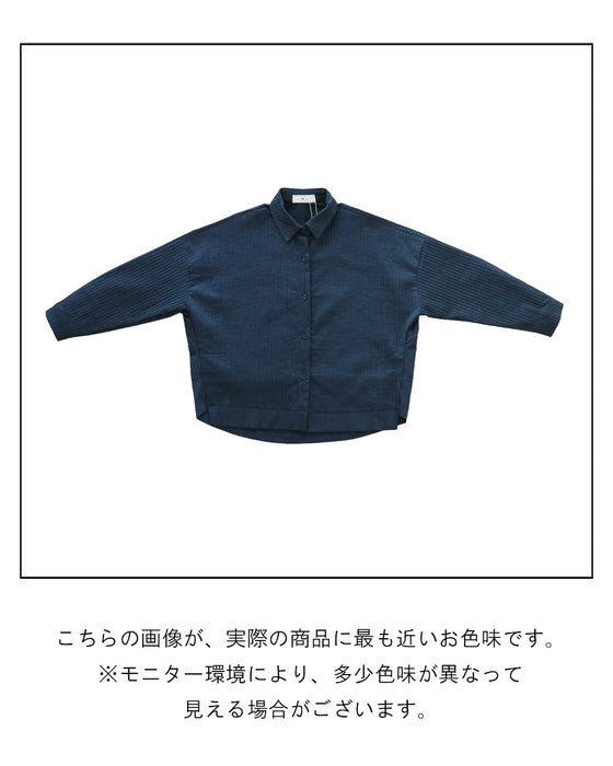 ぷくぷく立体ストライプ トップス