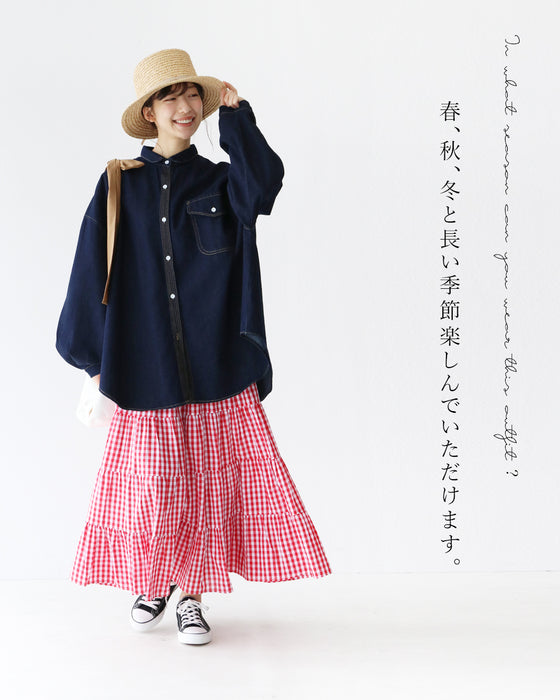 さらっと羽織れる大人のデニムシャツ