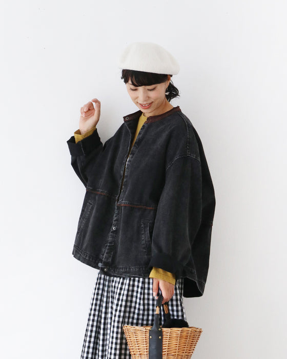 【特別再販10月19日20時販売】首元柔らか着心地なデニムアウター
