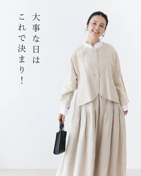 (ベージュ)オケージョン2点セット【+ブローチプレゼント】