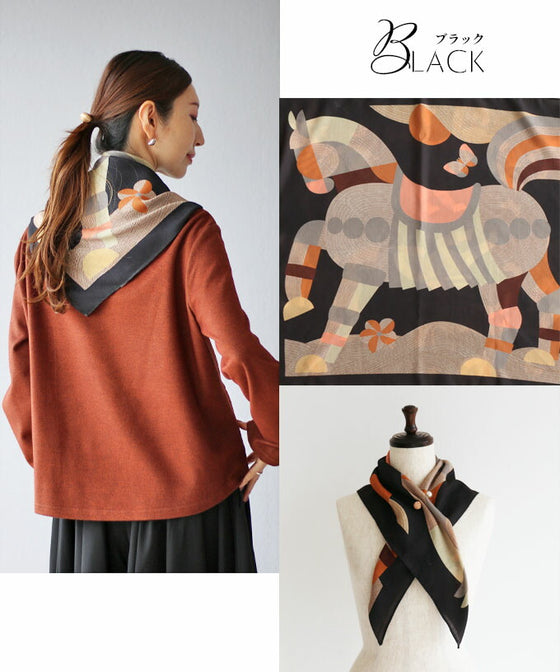 A scarf that adds a gorgeous touch to your outfit