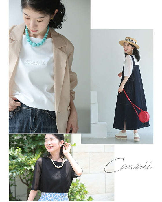 エレガントに決まる 大人のロゴTシャツ