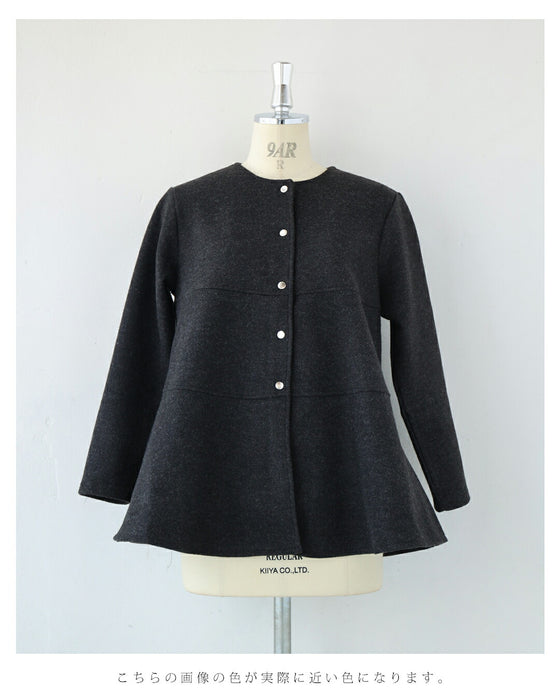 上質な肌触りのAラインシルエットライトコート