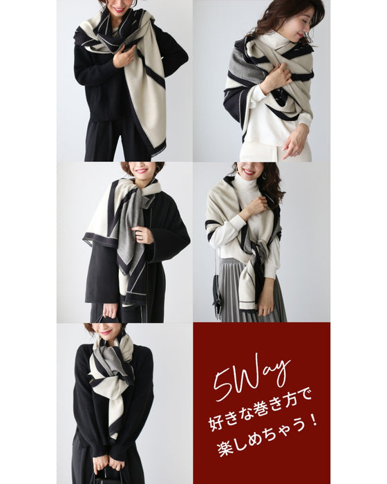 Five ways to enjoy a large scarf