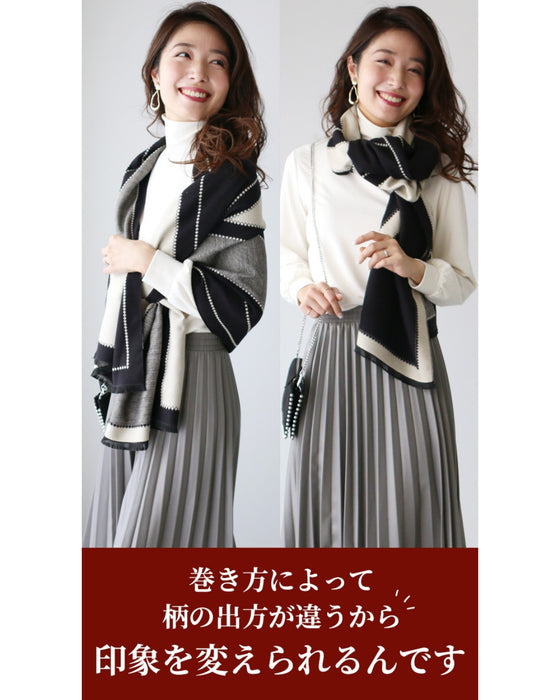 Five ways to enjoy a large scarf
