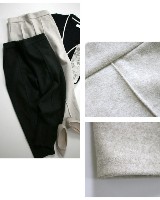 暖かさと美形の両立パンツ