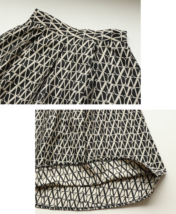 コーデのメインに。上級柄ジャガードスカート簡単取り入れ術
