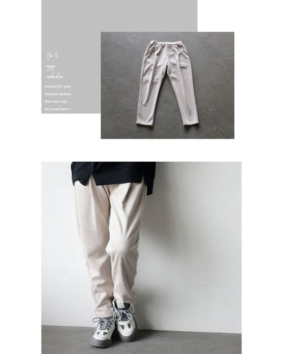風合い溢れるスエードタッチパンツ