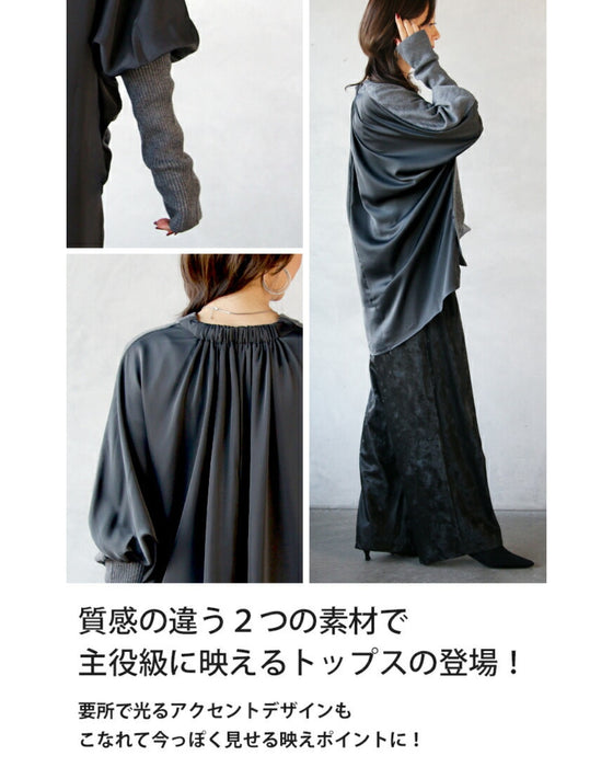 A stand-out top made from two fabrics