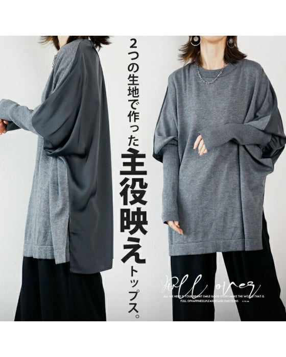 A stand-out top made from two fabrics