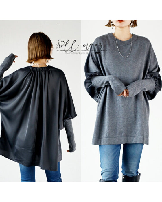 A stand-out top made from two fabrics