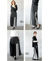 Loose-fitting monotone dot pants