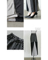 Loose-fitting monotone dot pants