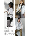 A distinctive crinkle sheer blouson