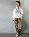 A distinctive crinkle sheer blouson