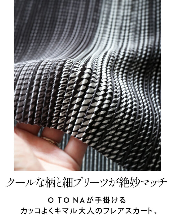 Cool look Adult pleated flare skirt