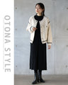 『楽きちん』オシャレなニットブルゾン
