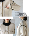 『楽きちん』オシャレなニットブルゾン