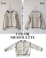 『楽きちん』オシャレなニットブルゾン