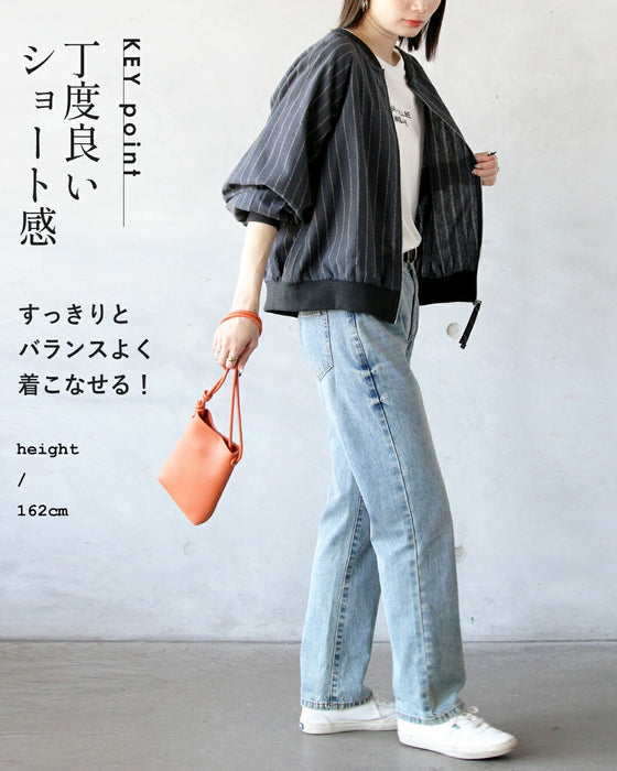 軽やかリネンでこなれる“ちょっと羽織りたい”ときの