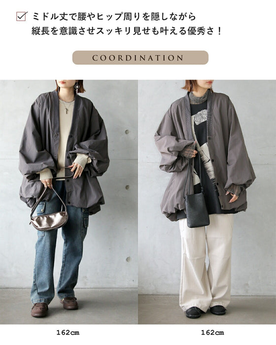 羽織るだけで“おしゃれ上級者”軽やか“バルーンアウター”