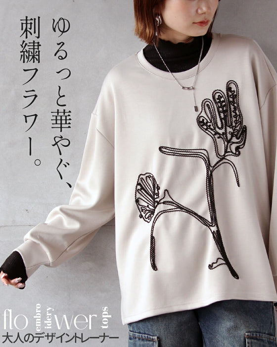 ゆるっと華やぐ、刺繍フラワー。大人のデザイントレーナー