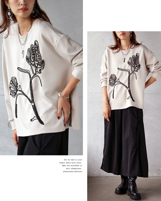 ゆるっと華やぐ、刺繍フラワー。大人のデザイントレーナー