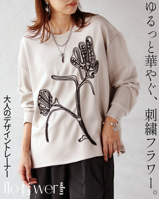 ゆるっと華やぐ、刺繍フラワー。大人のデザイントレーナー