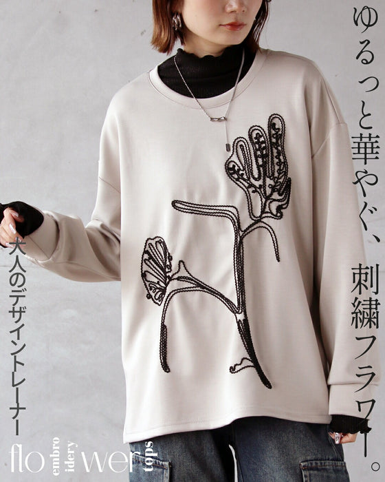 ゆるっと華やぐ、刺繍フラワー。大人のデザイントレーナー