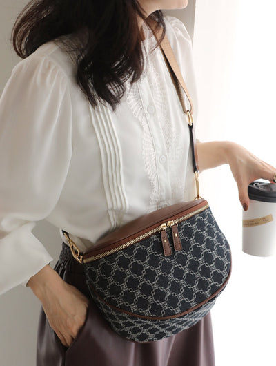 ネイビー×ブラウン