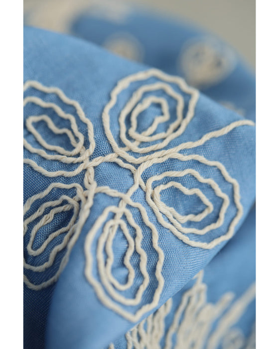 脚長見えXラインの花刺繍ドルマンボレロカーディガン