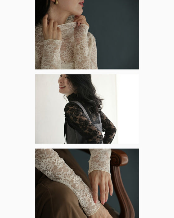 コーデに溶け込む CAWAIIオリジナル 伸びやかレースインナー