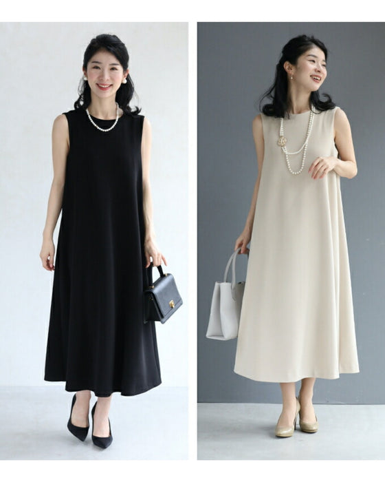 【コーデセット】セレモニーから普段まで 1日着ても疲れない 伸縮スーツ ジャケット ワンピース2点セット