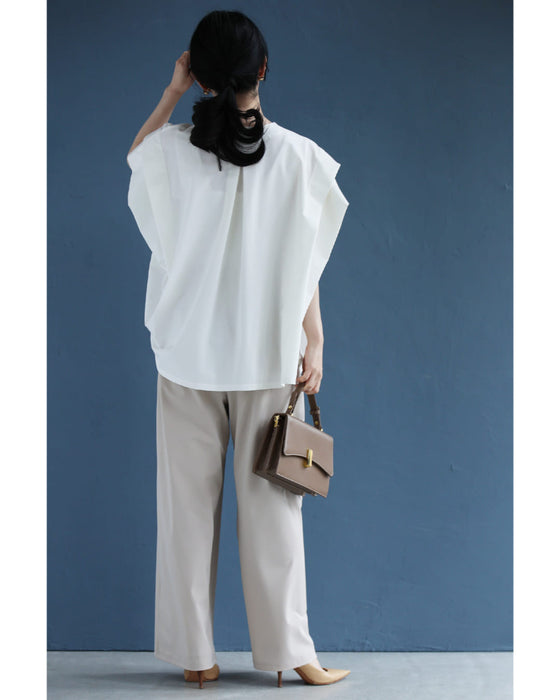 CICA成分配合。着る保湿プルオーバートップスとパンツ2点セット【set】